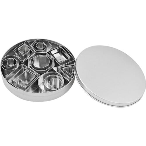 24Pcs/Set Stainless Steel Mould Cookie Biscuit Fondant Cake Cutter Molds Baking Tools Multi-shape Kitchen Supplies JA55