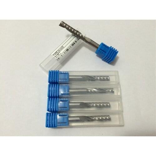 5Pcs 6*6*25MM ONE SPIRAL FLUTE BITS Carbide Spiral Router Bit End Mill special in Acrylic processing and cutting