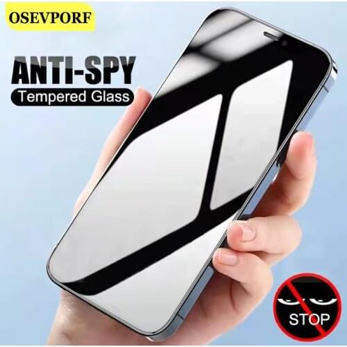 Privacy Anti Spy Tempered Glass Film For iPhone 12 Mini 11 Pro Max XS Max X XR Screen Cover iPhone 7 8 6 6S Plus SE 2 2020 Glas