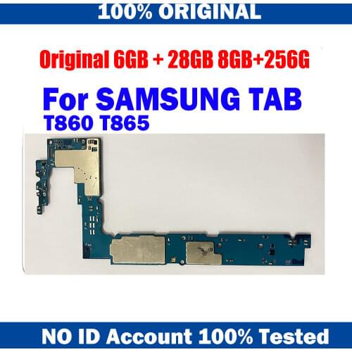 For Samsung Tab S6 T860 T865 Logic Board Good Working 100% Unlocked Mainboard for Samsung Galaxy Tab S6 T860 T865 Motherboard