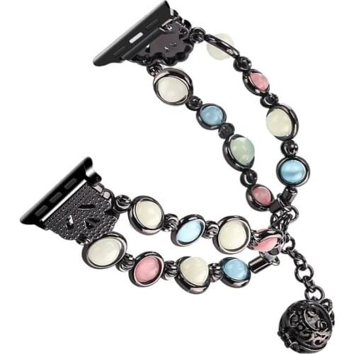 Jewelry Woman Strap for Apple Watch 5 4 3 band 38mm 40mm 42mm 44mm Stainless Steel Bracelet for iWatch Series 5 4 3 2 Wristband