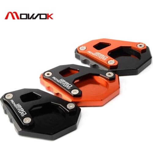 For KTM 1050 1090 1190 1290 Adventure Adv 2007-2015 2016 2017 Motorcycle cnc Side Stand Extension Plate Kickstand Enlarge Pad
