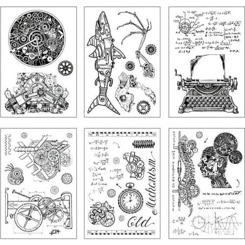 Hot sale Village script Transparent Clear Stamps / Silicone Seals Roller Stamp for DIY scrapbooking photo album/Card Making