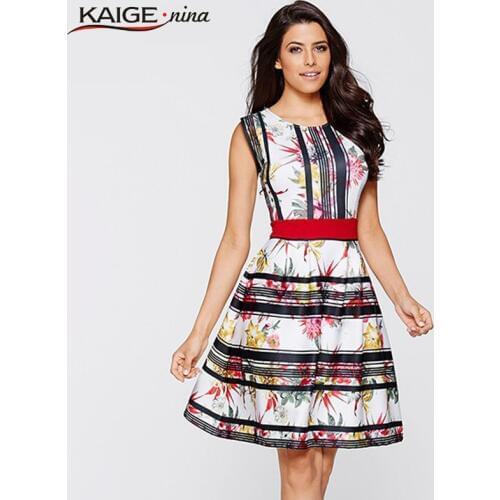 KaigeNina New Fashion Hot Sale Women Butterfly Print Casual Dress Vestidos Party Dresses Women Summer Dress 2213 a