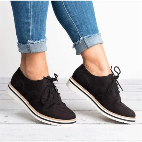 Lace Up Women Sneaker Fashion Sneaker Breathable Walking Woman Shoes Comfortable Shoes Zapatos De Mujer Flat Ladies Shoes