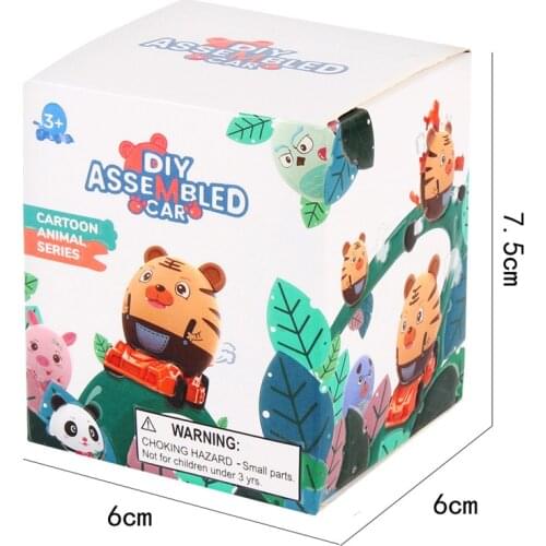 1pc Twist Egg Puzzle Assembly Car Children DIY Assembly Bright Blind Box Surprise Magic Hatching Eggs Children Creative Toy Gift