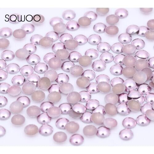 Metal Hot Fix Studs Dome Shape Half Round Light pink Dome Studs hot fix half round studs for Jean and shoes accessories