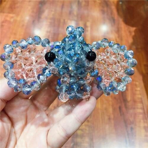 Cute Elephants Key chain Austrian Crystal Colorful Hand Made Key Ring Gift For Women Girls Bag Pendant Charms Key Chains As Gift