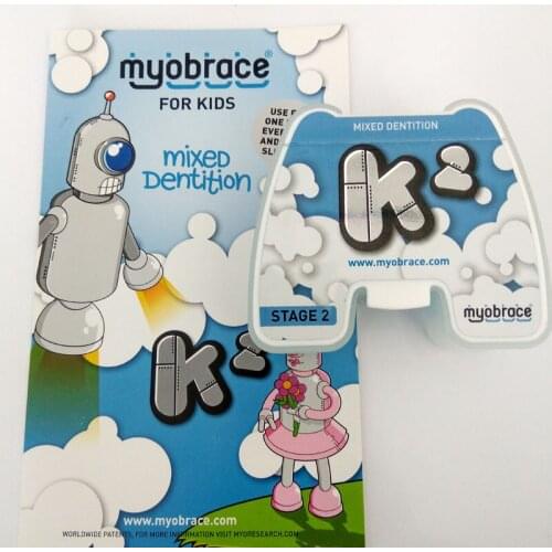 MRC Orthodontic Brace K2 Ages5-10 Dental Teeth Appliance K2 Mixed Dentition Myobrace K2 Trainer For Class II Correction