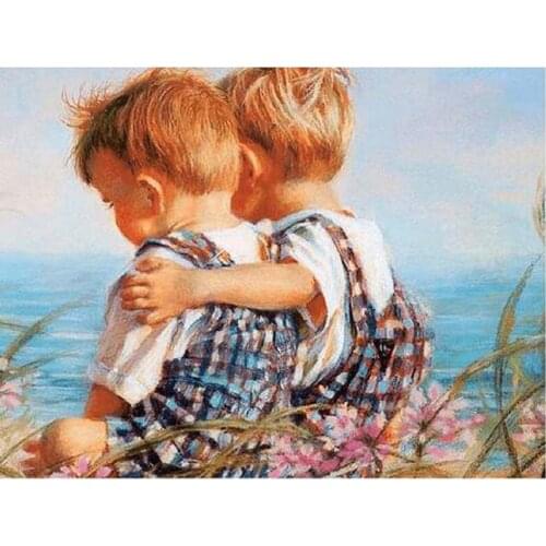 New Arrivals Diy Square Rhinestones Diamond Embroidery Diamond Mosaic Full Layout Baby Cross Stitch Kits 5d Diamond Painting