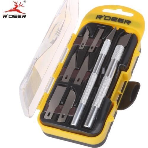 8Pcs Wood Carving Knife Fruit Food Craft Sculptural Cutter Engraving Knife SK5 Steel Replaceable Blades Hand Tools