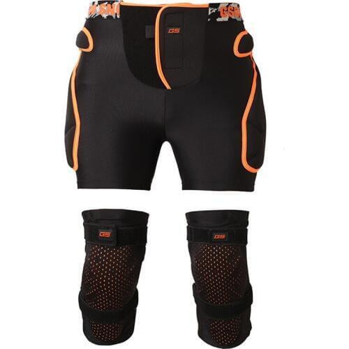 Parkour Roller Skate Skateboard Ski Snowboarding protective Outdoor sports gear diaper knee suit sets Adult anti-fall Buttocks