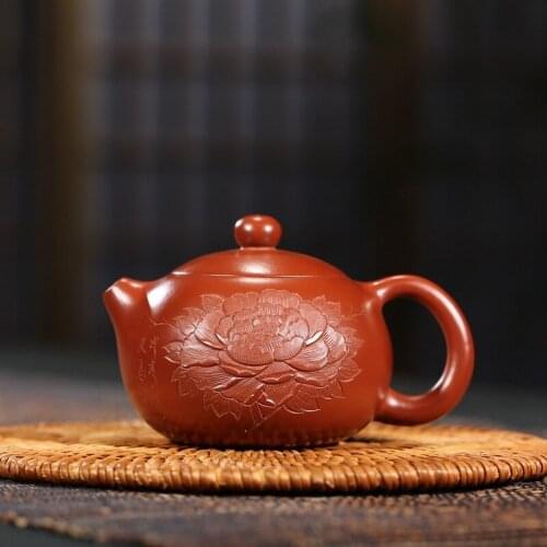 Sand pot of rhyme sea special yixing masters all hand recommended xi shi pot of run of mine ore dahongpao teapot 180 ml