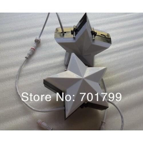 DC12V WS2811 star type pixel module,6pcs 5050 SMD rgb led inside,2.88W,IP68,DOUBLE sides;200mm diameter;milky cover