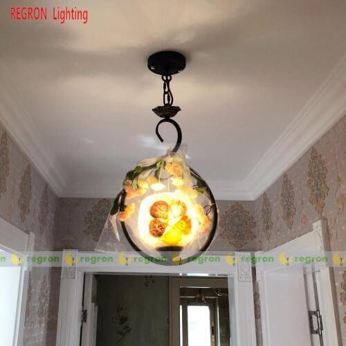 Mediterranean style kitchen Pendant Lamp suspendsion Led Lamps Hanging Lights For Home Porch Balcony Bedroom Modern Lighting