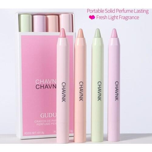 1PC Portable Solid Perfume Stick Fragrances Women Men Solid Balm Mild Long Lasting Aroma Deodorant Fragrance Body Antiperspirant