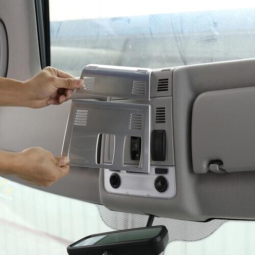 2pcs ABS Plastic Chrome Car Roof Reading Lamp Frame Trim for BMW X1 E84 2011-2015 Year Modle Accessories