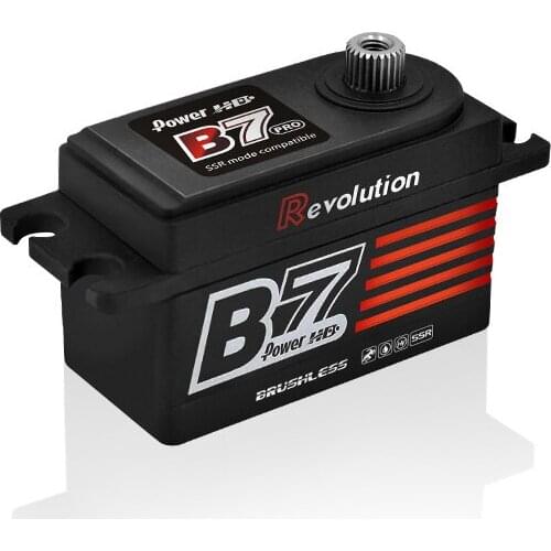Power HD B7 Revolution PRO short body brushless servo high pressure steel tooth Servo Steering gear for RC Car Brushless Servo