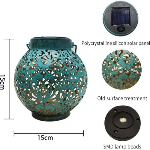 Solar Lanterns Solar Power Garden Decking Durable Metal Solar Lantern Light Eco-friendly Solar Garden Lights Home