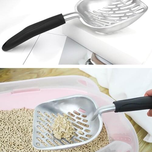Cat Litter Scoop Metal Litter Scoop For Kitty Sifter With Deep Shovel And Ergonomic Handle Made Of Heavy Duty Stainless Steel