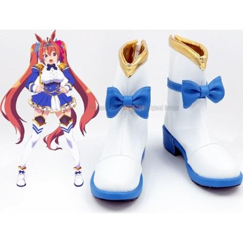 Umamusume: Pretty Derby Daiwa Scarlet Anime Characters Shoe Cosplay Shoes Boots Party Costume Prop