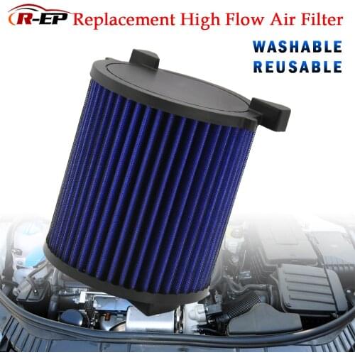 High-Flow Air Filter Fits for Audi A3 Volkswagen Caddy Golf Jetta Passat Skoda Octavia Seat Leon Washable Reusable Air Intake