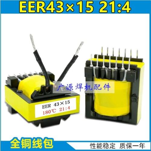2pcs Eer43x15 21:4 high frequency main transformer MOS tube transformer