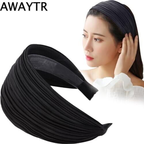 AWAYTR Fashion Wide Lace Women Hair Bands Leopard Print Girls Hair Accessories Ladies Headband Hair Loop for Women Hot Sale