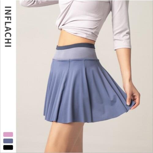 Women Sports Tennis Skirt Ladies Female Yoga Fitness Golf Badminton Quick Dry Anti Exposure Mini Skorts With Inner Short DK10