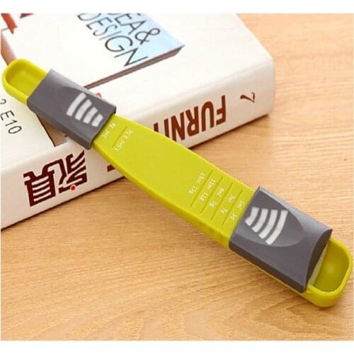 1pc Measure Cup Two-piece Adjustable Scale Seasoning Measuring Spoons Metering Spoon Baking Tool Kitchen Accessories
