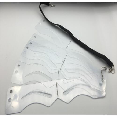 12 pairs Pro Reusable Eyebrow Stencil Set Eye Brow DIY Drawing Guide Styling Shaping Grooming Template Card Easy Makeup Beauty