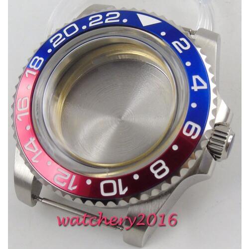 40mm stainless steel Watch CASE fit 2836 MIYOTA 8215 821A 8205 movement Mens Watch