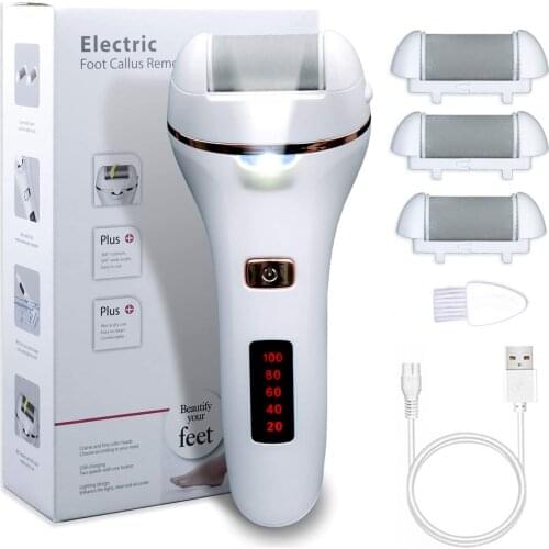 Rechargeable Electric Foot File Callus Remover Machine Pedicure Device Foot Care Tools Feet For Heels Remove Dead Skin With box