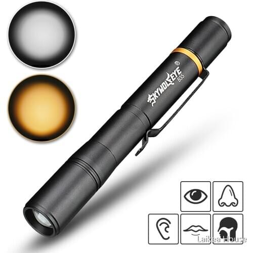 Emergency Medical Handy First Aid Pen Light Work Inspection LED Flashlight Professional Torch Lamp Doctor Nurse Pen Lighting