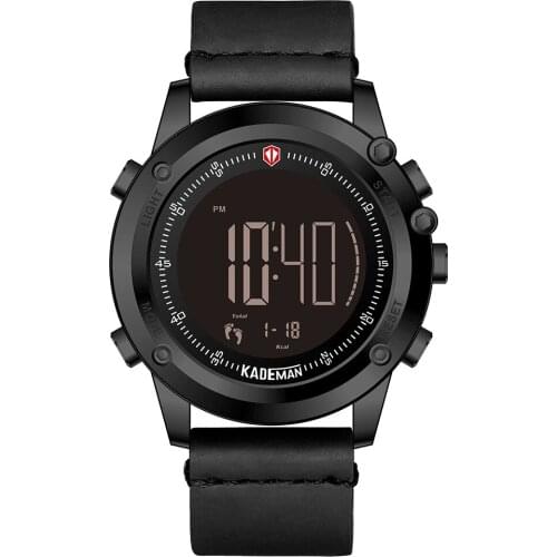 KADEMAN 698 Fashion Men Watch Backlight Display Multifunctional Sports Waterproof Belt Watch Minimalist Casual wristwatch
