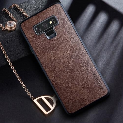Case for Samsung galaxy Note 9 case with Retro business PU leather design,TPU+PU 2in1 material