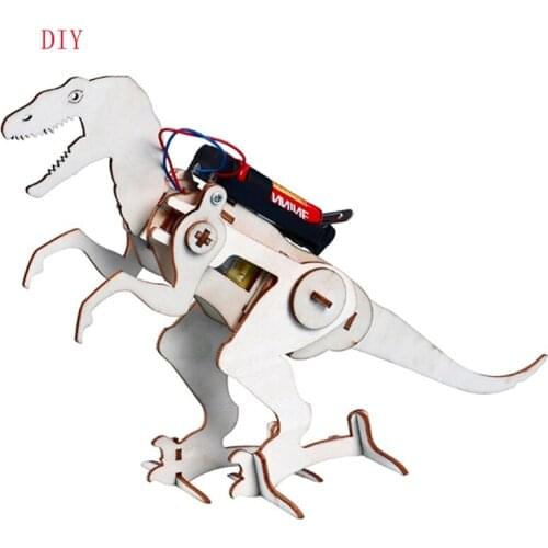DIY Creative Technology Electric Crawling Dinosaur Pupils Invented Children Science Experiment Toy For Children