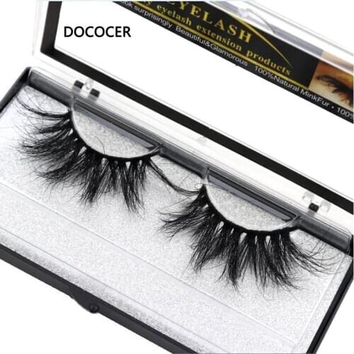 Dococer Lashes 3D Mink eyelashes Handmade Mink Lashes cruelty-free Lightweight False Eyelashes 25mm Dramatic Lashes Makeup