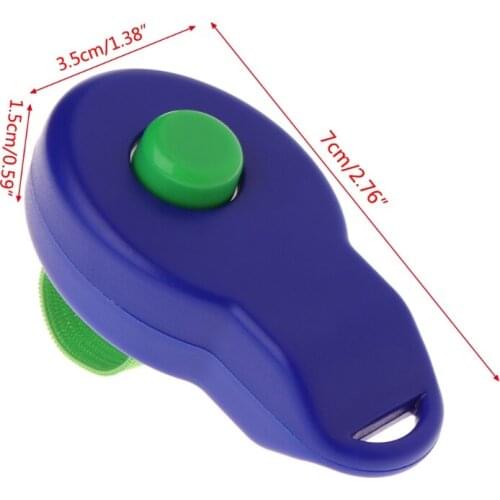 Pet Clicker Dog Training Sounder Puppy Whistle Guide Supplies With Finger Strap P15F