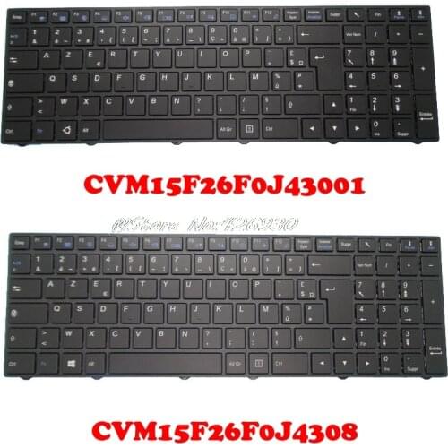 FR Keyboard For CLEVO N250 CVM15F26F0J43001 6-80-N2500-060-1T CVM15F26F0J4308 6-80-N7500-060-1 CVM15F26F0J430 France Backlit