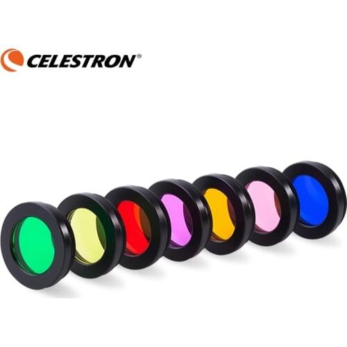 7pcs/Set 1.25 inch Filters Kit Nebula Filter Moon Sun Colorful Filter For Telescope Eyepiece Optical Lens