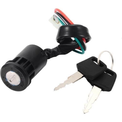Mayitr Motorbike Ingition 1pc 4 Wire Key Ignition Switch Kits for 50 70 90 110 125 150 200 250CC Motorcycle Accessories