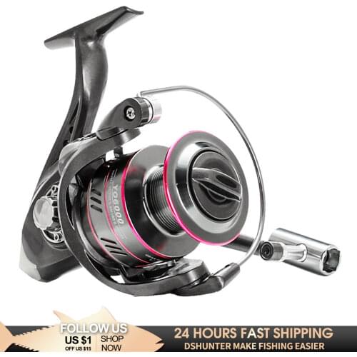 The New Metal Fishing Reel Spinning reels 12KG Max Drag Carrete de pesca 5.2:1 Gear Ratio High Speed Spinning Reel