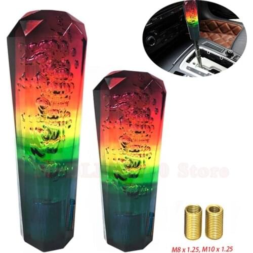 Newest Car Gear Shift Knob Car Styling Crystal Transparent Bubble Gear Knob Stick Manual Transmission Shifter 10/15CM Universal