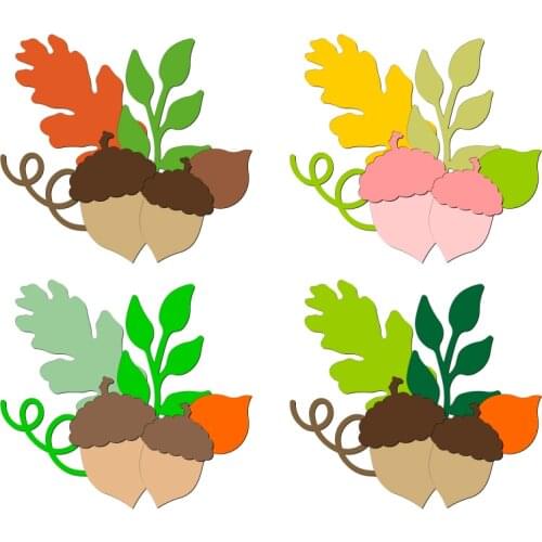 New Pine Cone Wooden Die Scrapbooking C3015 Cutting Dies Multiple Sizes Compatible With Most Die Cutting Machines