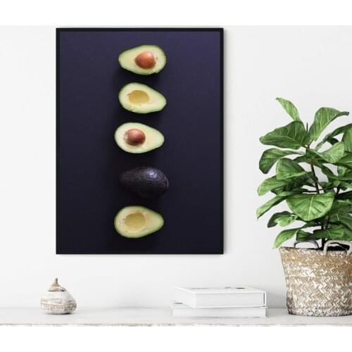 Avocado Poster Food Fruit Hd Print Vegetable Wall Artwork Nordic Style Modern Home Decoration Canvas Pictures For Kitchen Poster