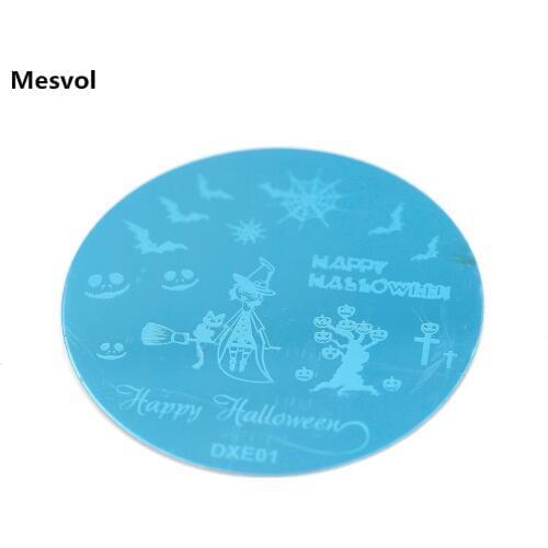 Nail Stamping Plates Stamps Image Plate 1pcs New Halloween Stamping PlateS Image Timplate Plates
