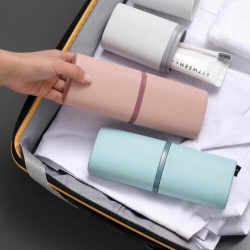 Portable Toothbrush Holder Box Outdoor Travel Camping Storage Toothbrush Bathroom Accessories Box Organizer Toothpaste Case N8V4