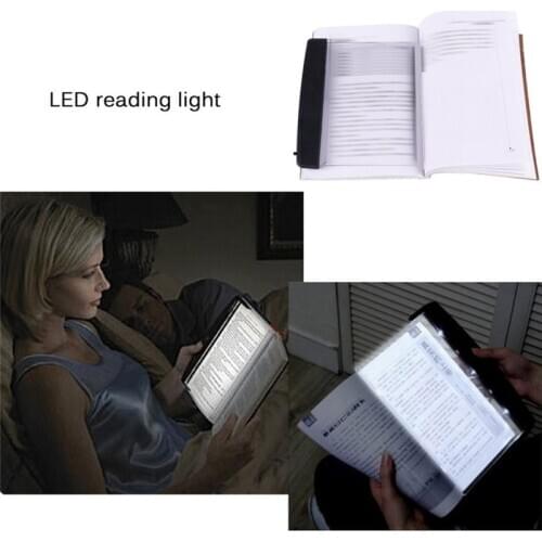 Portable Creative LED Book Light Reading Night Light Flat Plate Car Travel Panel Led Desk Lamp For Home Indoor Kids Bedroom