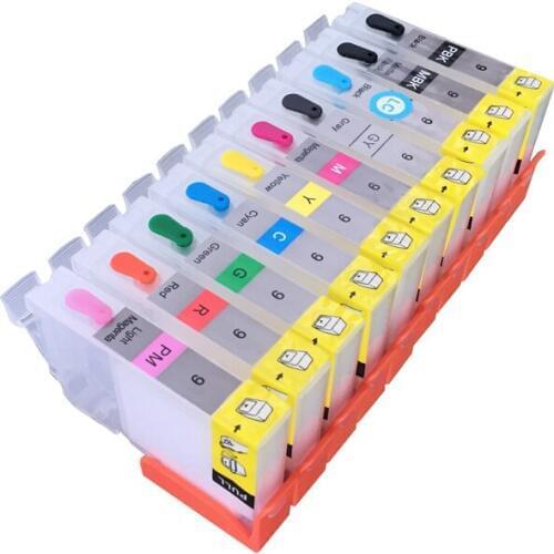 Empty Refillable ink Cartridge PGI9 Suit for Canon pro 9500 printer ,Suit for Canon PGI-9 , With ARC Chips